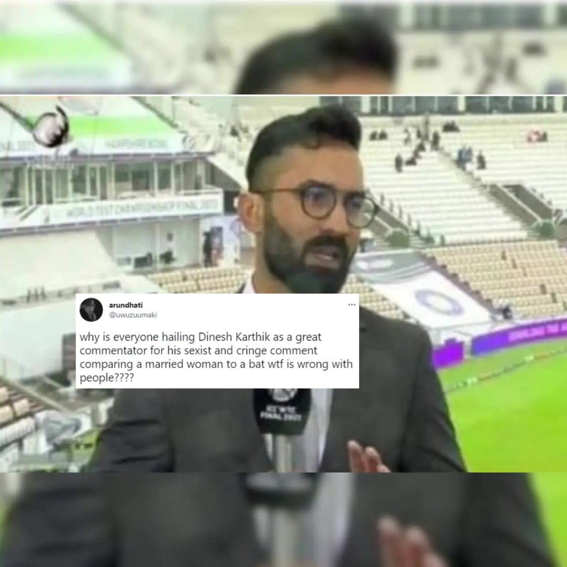 கிரிக்கெட் வீரர் தினேஷ் கார்த்திக்கின் அருவருப்பான பேச்சு! பேட்டும் .. அடுத்தவர் மனைவியும் ஒன்னு! -வைரல் ஆகுமா? செய்திகள் வெளியிடப்படுமா?