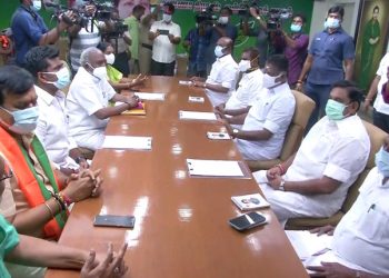 அதிமுக – பாஜக கூட்டணி பேச்சுவார்த்தை தொடக்கம்.