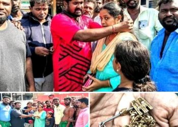 கடலுக்குள் விழுந்து 5 பவுன் தாலி மீண்டும் கிடைத்த அதிசியம் ! திருச்செந்தூரில் நிகழ்ந்த சம்பவம்..!