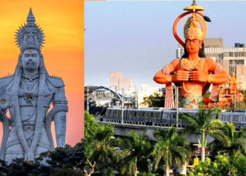 ராமேஸ்வரத்தில் 108 அடி உயரத்தில் அமையும் ஹனுமான் சிலை.