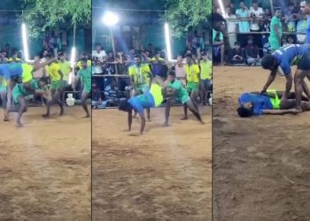 வெண்ணிலா கபடி குழு பட பாணியில் களத்திலேயே உயிர்விட்ட கபடி வீரர்., வைரலாகும் வீடியோ காட்சி.!