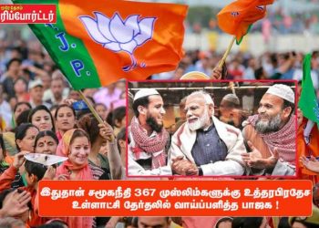 இதுதான் சமூகநீதி 367 முஸ்லிம்களுக்கு உத்தரபிரதேச உள்ளாட்சி தேர்தலில் வாய்ப்பளித்த பாஜக !