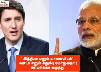 ” இந்தியா எனும் யானையிடம் ”  கனடா  எனும் எறும்பு மோதுவதா ! அமெரிக்கா கருத்து