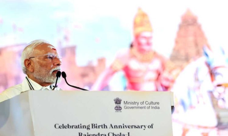 ஒரே பாரதம்,உன்னத பாரதம் என 1000ஆண்டுகளுக்கு முன்பே முழங்கியவர் ராஜேந்திரசோழன்:வாரணாசியில் பிரதமர் மோடி புகழாரம்.